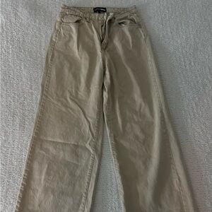 Beige fashion nova jeans